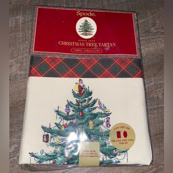 Spode Christmas Tree Tartan New in Package 60” x 102” - Picture 2 of 7